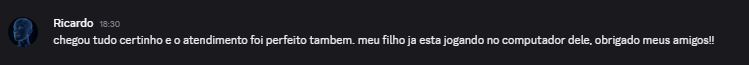 Feedback Discord Ricardo L.